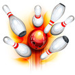Bowling game (top view)