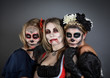 Women in Halloween costume.