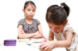 Kid Feels Bored Watching Her Sister Doing Homework