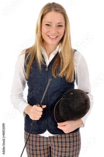 Photo: Junge Frau im Reitdress Junge Frau im Reitdress