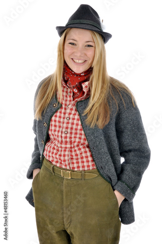 Photo: Junge Frau in bayrischer Kleidung Junge Frau in bayrischer Kleidung