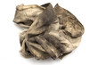 dirty rag on a white background