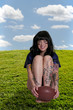 Woman Playing Football