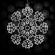Snowflakes background with space for text.    EPS8