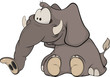 Vector: The elephant calf The elephant calf