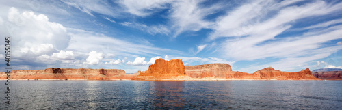 Photo: panoramic view of famous lake Powell panoramic view of famous lake Powell