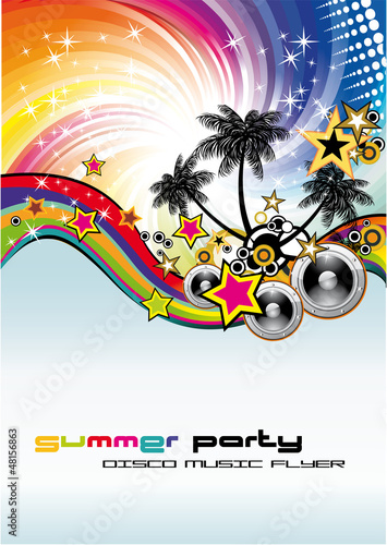 Vector: Music Event Discoteque Flyer Music Event Discoteque Flyer