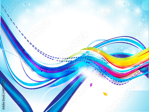 Vector: abstract colorful wave background with sparkle abstract colorful wave background with sparkle