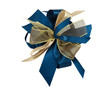 Photo: Blue and golden node isolated with clipping path Blue and golden node isolated with clipping path