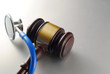 gavel and stethoscope
