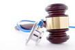 gavel and stethoscope