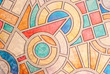 Multicolored stained glass background