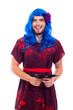 Happy transvestite portrait
