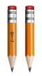 pencil on a white background