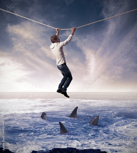 Photo: Concept of risk in business Concept of risk in business
