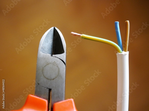 Photo: Wire Cutter And Wire Wire Cutter And Wire
