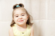 Little girl in yellow dress
