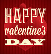 Vector: Vector Happy Valentine's Day Card and Wallpaper Vector Happy Valentine's Day Card and Wallpaper