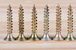 Foto: Six screws in a row Six screws in a row