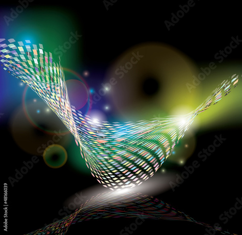 Vector: abstract rainbow color mosaic abstract rainbow color mosaic