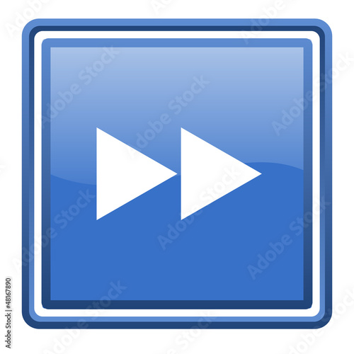 Illustration: scroll blue glossy square web icon isolated scroll blue glossy square web icon isolated
