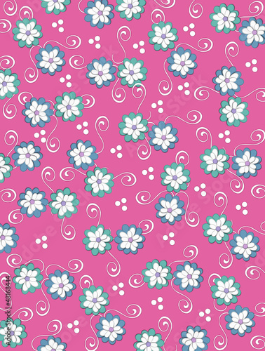 Illustration: Background Pale Petals on Deep Pink Background Pale Petals on Deep Pink