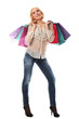 Photo: Young beautiful woman with shopping bags Young beautiful woman with shopping bags