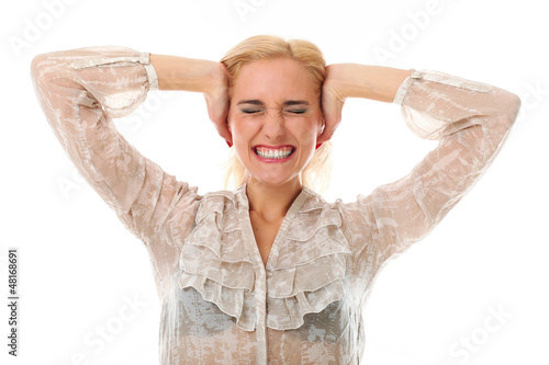 Photo: Portrait of blonde caucasian woman Portrait of blonde caucasian woman