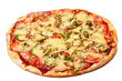 Image of fresh italian pizza isolated