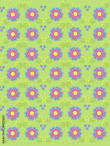 Photo: Country Petals on Soft Green Country Petals on Soft Green