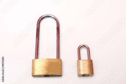 Photo: padlock with keys padlock with keys