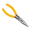 Photo: pliers long thin yellow tool isolated pliers long thin yellow tool isolated