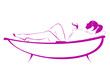 Best body care.Spa concept.Vector