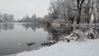 Fluss Havel im Winter
