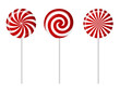 Striped candy vector illustration