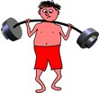 Illustration: gewichtheber gewichtheber
