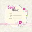 Baby shower invitation with copy space