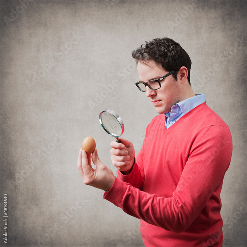 Photo: Young man watching Young man watching