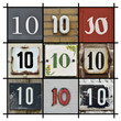 Collage of Numbers Ten