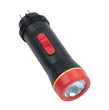 Photo: A black and red rechargeable flashlight A black and red rechargeable flashlight
