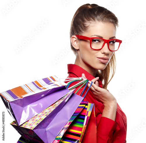 Photo: Beautiful shopping woman Beautiful shopping woman