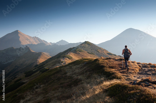 Photo: Hiker in Tatra Mountains Hiker in Tatra Mountains