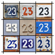Collage of House Numbers Twenty-three