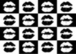 lipstick mark seamless background