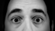 Demonic man with awful grimace