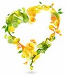 Abstract background with heart