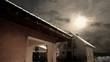 House and clouds timelapse