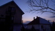 House and clouds dusk timelapse