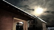House and clouds timelapse