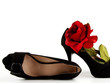 Schuhe mit Rose